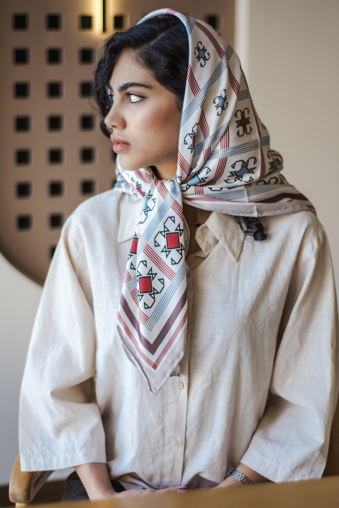 روسری طرح چشمه