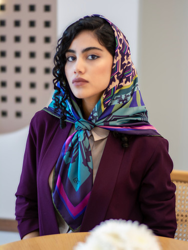 روسری طرح طاووس