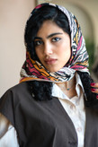 روسری طرح رنگین