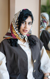 روسری طرح رنگین